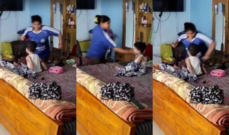केयर टेकर की क्रूरता: बाल पकड़कर खींचा और फिर लगाया जोरदार थप्पड़… 48 दिन से दो साल का बेटा जुल्म झेलता रहा… CCTV देखकर परिवारवालों के उड़े होश, देखिए हैवानियत का ये वीडियो