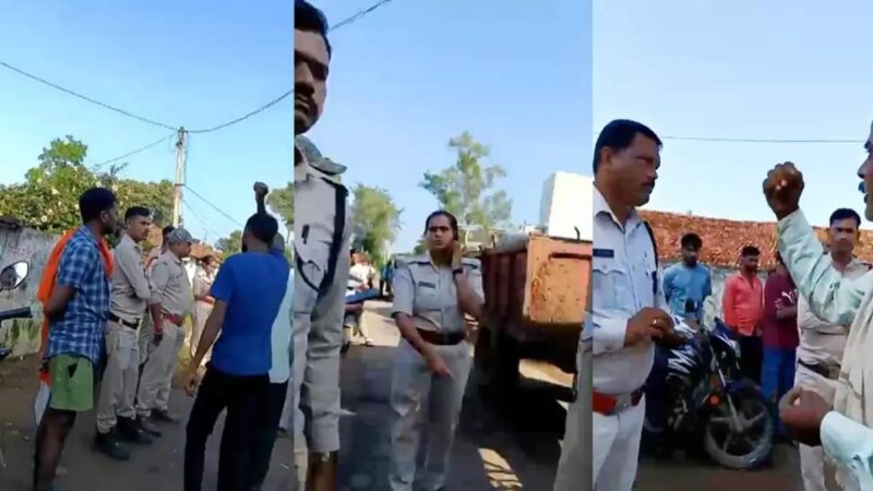 वन विभाग और ग्रामीणों के बीच हुई बहस